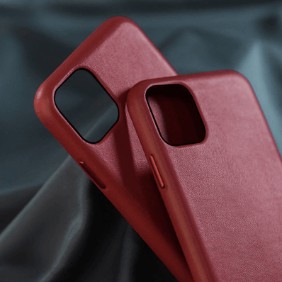 iPhone 11 Leather Case Genuine Hard Back Cover