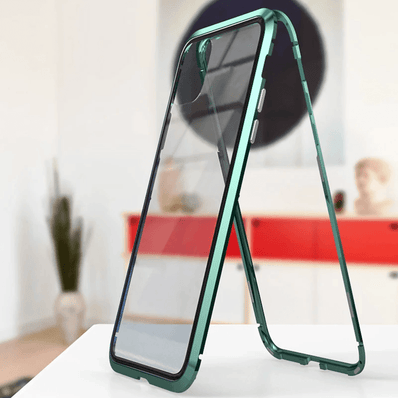 iPhone 11 Pro Magnetic Case Electronic Auto-Fit Glass Back Cover