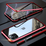 iPhone 11 Pro Max Magnetic Case Electronic Auto-Fit Glass Back Cover
