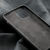 iPhone 11 Pro Max Suede Leather Case Genuine Hard Back Cover