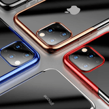 iPhone 11 Pro Max Transparent Case Electroplating TPU Back Cover