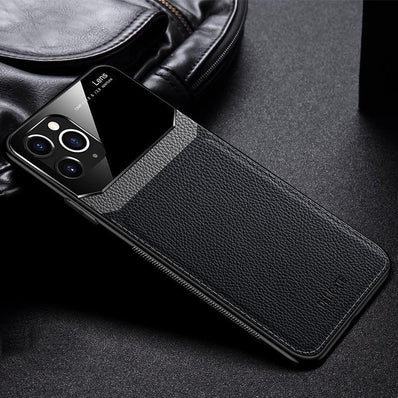 iPhone 11Pro Genuine Leather With Mirror Finish Luxury Case Cover