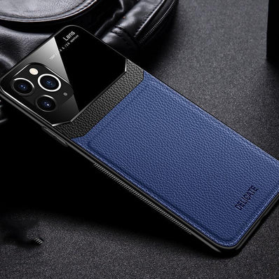 iPhone 11Pro Genuine Leather With Mirror Finish Luxury Case Cover