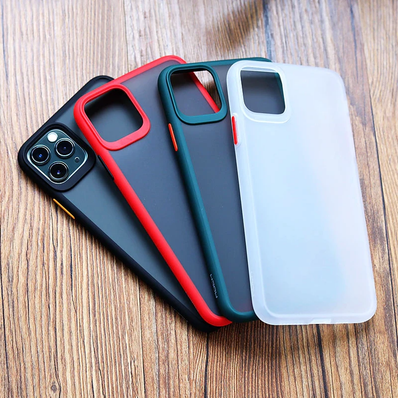 iPhone 11 Pro Max Bumper Case Smoke Frosted Back Cover