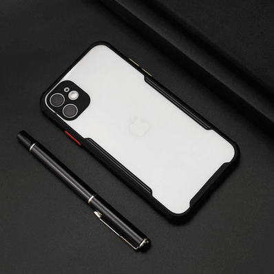 iPhone 11 Pro Max Bumper Case Transparent Camera Protection Cover