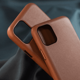 iPhone 11 Pro Max Leather Case Genuine Hard Back Cover