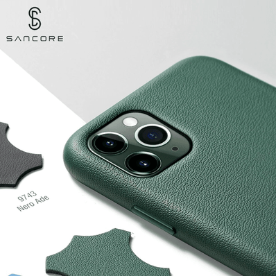 iPhone 11 Pro Max Leather Case Genuine Hard Back Cover