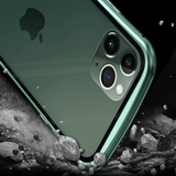 iPhone 11 Pro Max Magnetic Case Electronic Auto-Fit Glass Back Cover