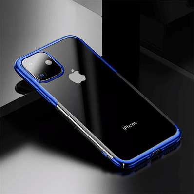 iPhone 11 Pro Transparent Case Electroplating TPU Back Cover