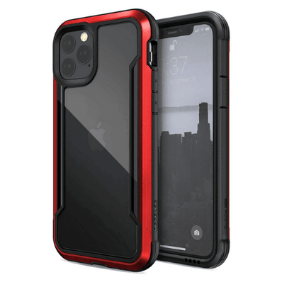 iPhone 11 X-Doria Defense Shield Transparent Bumper Protective Case Back Cover - Red