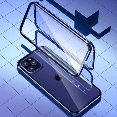 iPhone 12 Electronic Auto-Fit Magnetic Case - Front + Back