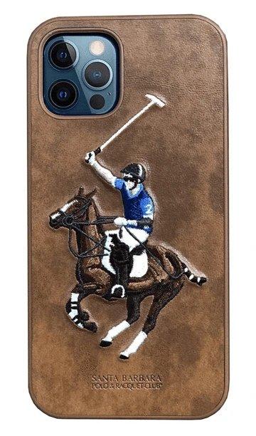 iPhone 12 Mini Santa Barbara Roar Series Luxury Leather Back Case