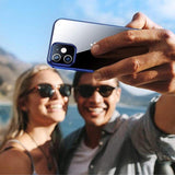iPhone 12 Mini Transparent Case Electroplating Glitter Back Cover