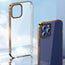 iPhone 12 Mini Transparent Case Electroplating Glitter Back Cover