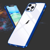 iPhone 12 Mini Transparent Case Electroplating Glitter Back Cover