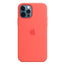 iPhone 12 Official Silicone Cover with MagSafe Support - Clementine