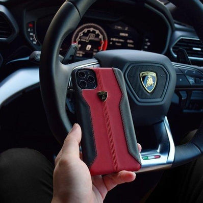 iPhone 12 Pro Max Lamborghini Huracan D1 Leather Cover