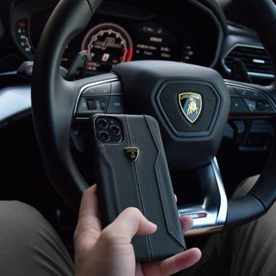 iPhone 12 Pro Max Lamborghini Huracan D1 Leather Cover