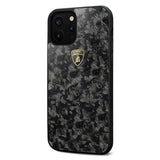 iPhone 12 Pro Max Lamborghini Huracan D14 Carbon Fiber Cover - Black