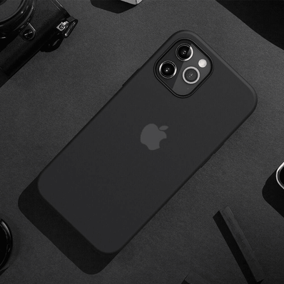 iPhone 12 Pro Max Silicone Case Original Logo Back Cover