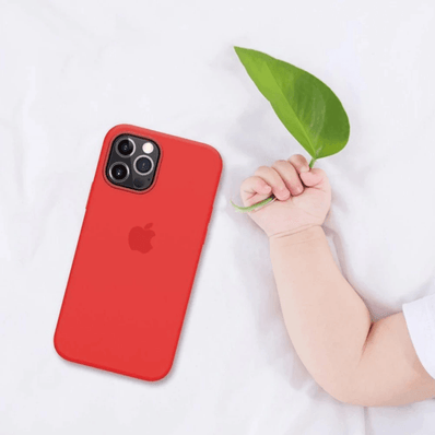 iPhone 12 Pro Max Silicone Case Original Logo Back Cover