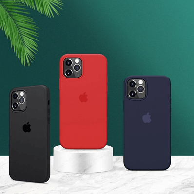 iPhone 12 Pro Max Silicone Case Original Logo Back Cover