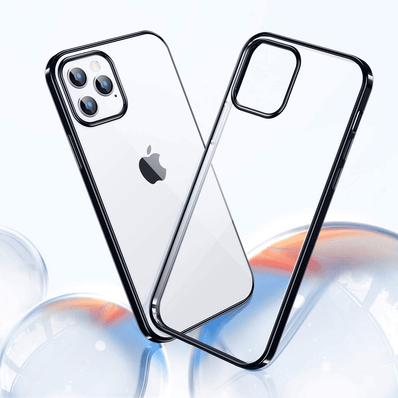 iPhone 12 Pro Transparent Case Electroplating Glitter Back Cover