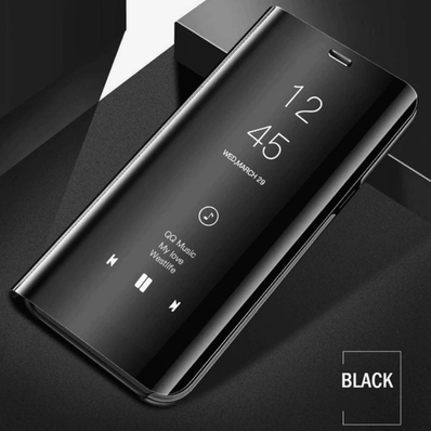 iPhone Xr Clear View Mirror Standing Flip Case [Non Sensor Working]