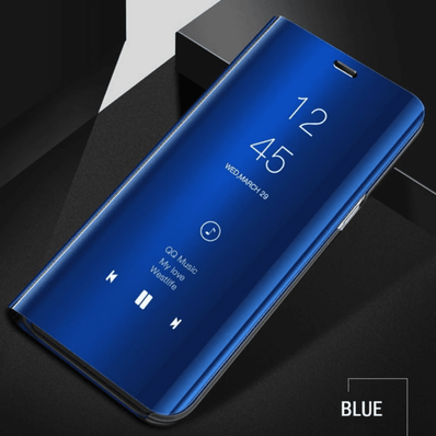 iPhone Xr Clear View Mirror Standing Flip Case [Non Sensor Working]