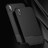 iPhone Xs Max Carbon Fiber Silicone Case - Casekart