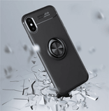 iPhone Xs Max Finger Ring Silicone Hybrid Case - Casekart