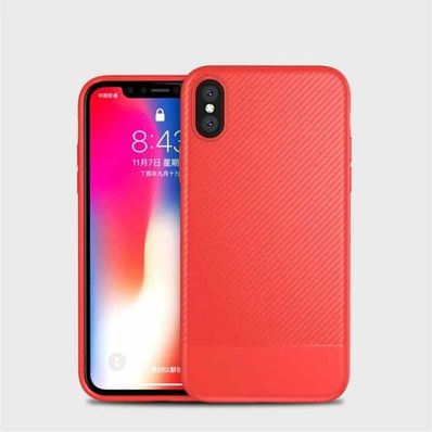 iPhone X/Xs Carbon Fiber Silicone Case - Casekart