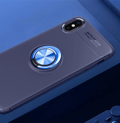 iPhone X/Xs Finger Ring Silicone Hybrid Case