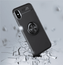 iPhone X/Xs Finger Ring Silicone Hybrid Case Red