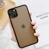 Transparent Matte  Case Cover for iPhone XR
