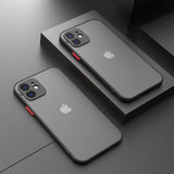 Luxury Silicone Shockproof Matte Phone Case For iPhone 11 12 Pro Max