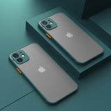 Luxury Silicone Shockproof Matte Phone Case For iPhone 11 12 Pro Max
